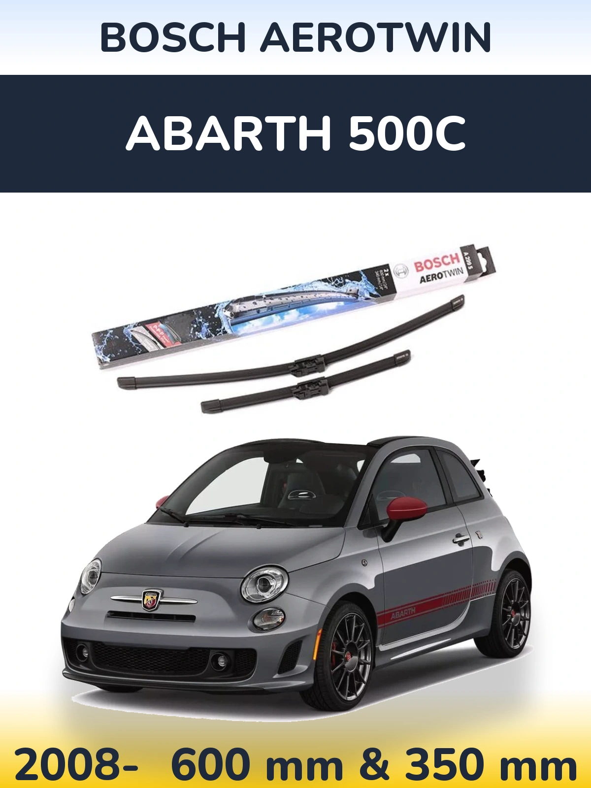 Torkarblad BOSCH AeroTwin för Abarth 500C