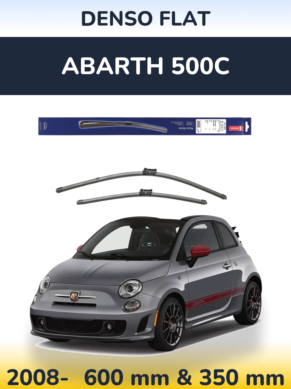 Torkarblad Denso Flat för Abarth 500C