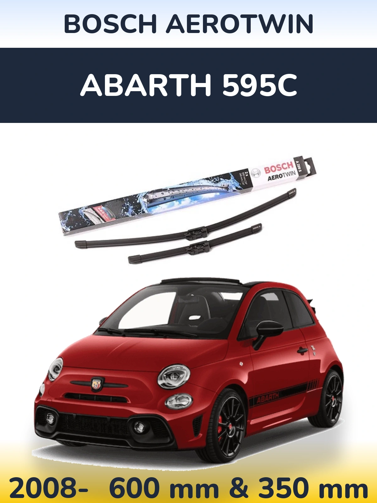 Torkarblad BOSCH AeroTwin för Abarth 595C