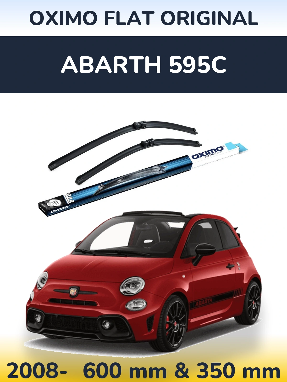 Torkarblad Oximo Flat Original för Abarth 595C