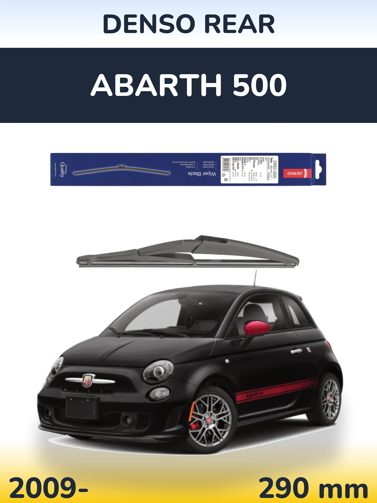 Torkarblad Denso Rear för Abarth 500