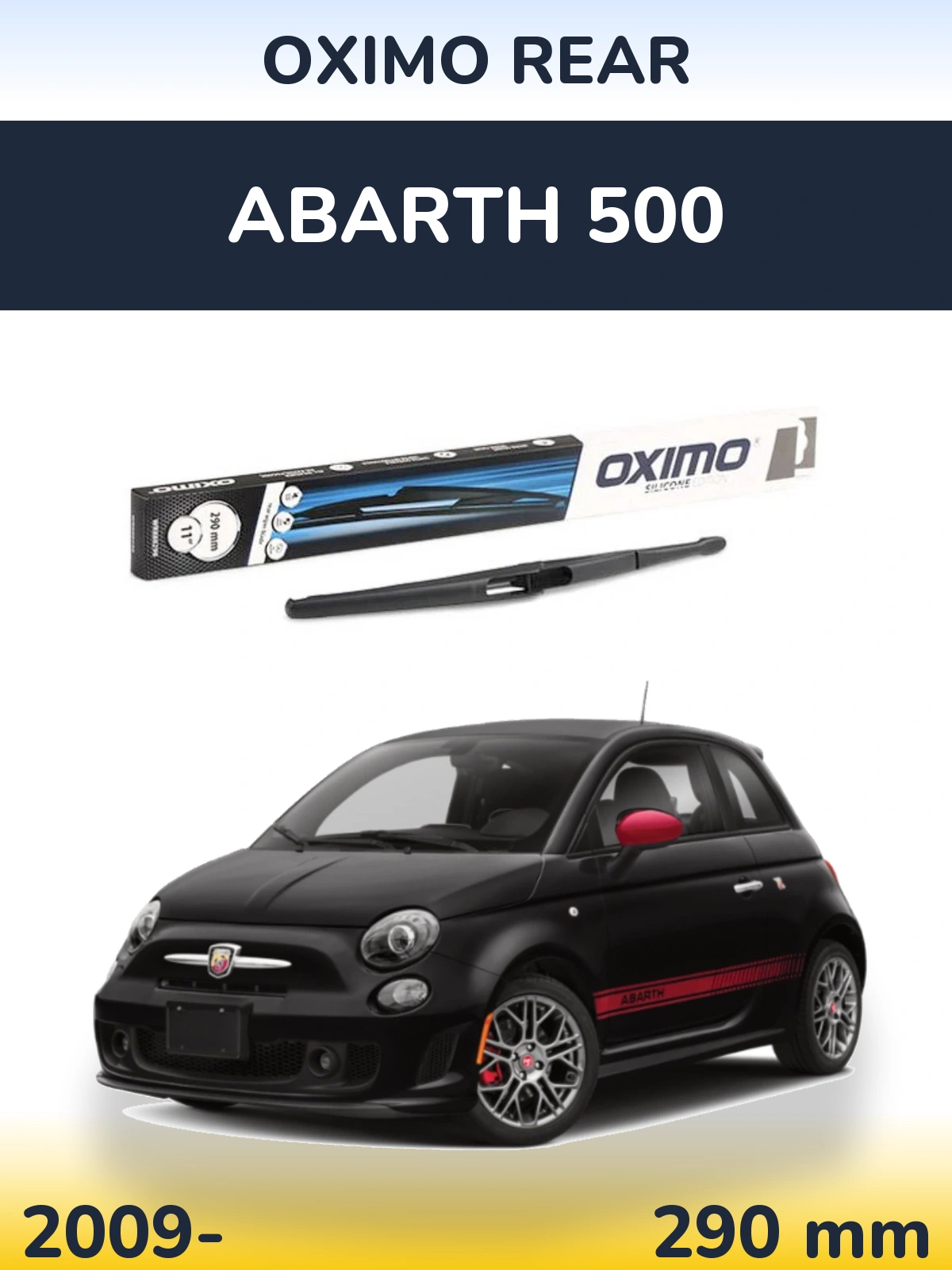 Torkarblad Oximo Rear för Abarth 500