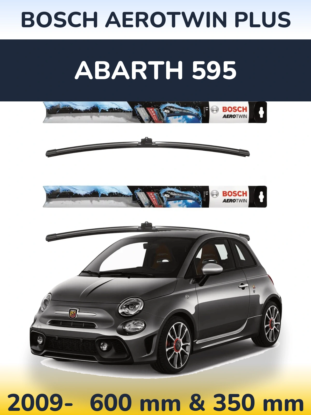 Torkarblad BOSCH AeroTwin Plus för Abarth 595