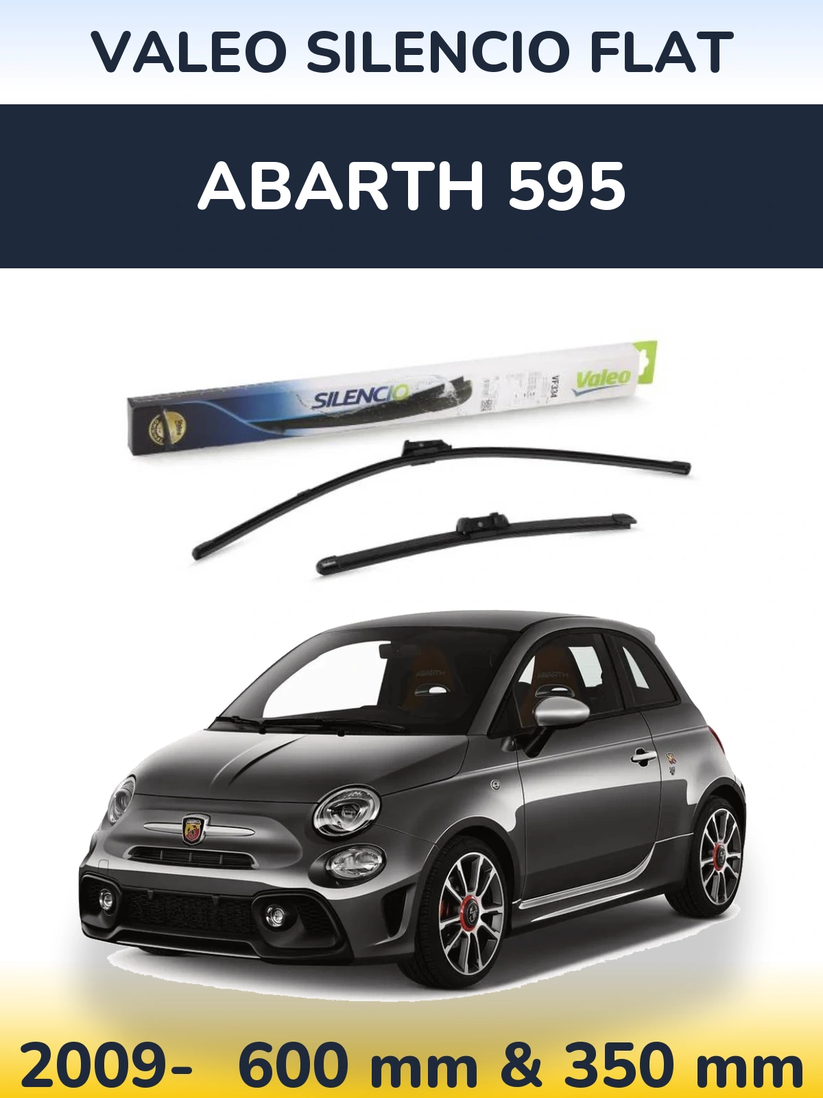 Torkarblad Valeo Silencio Flat för Abarth 595