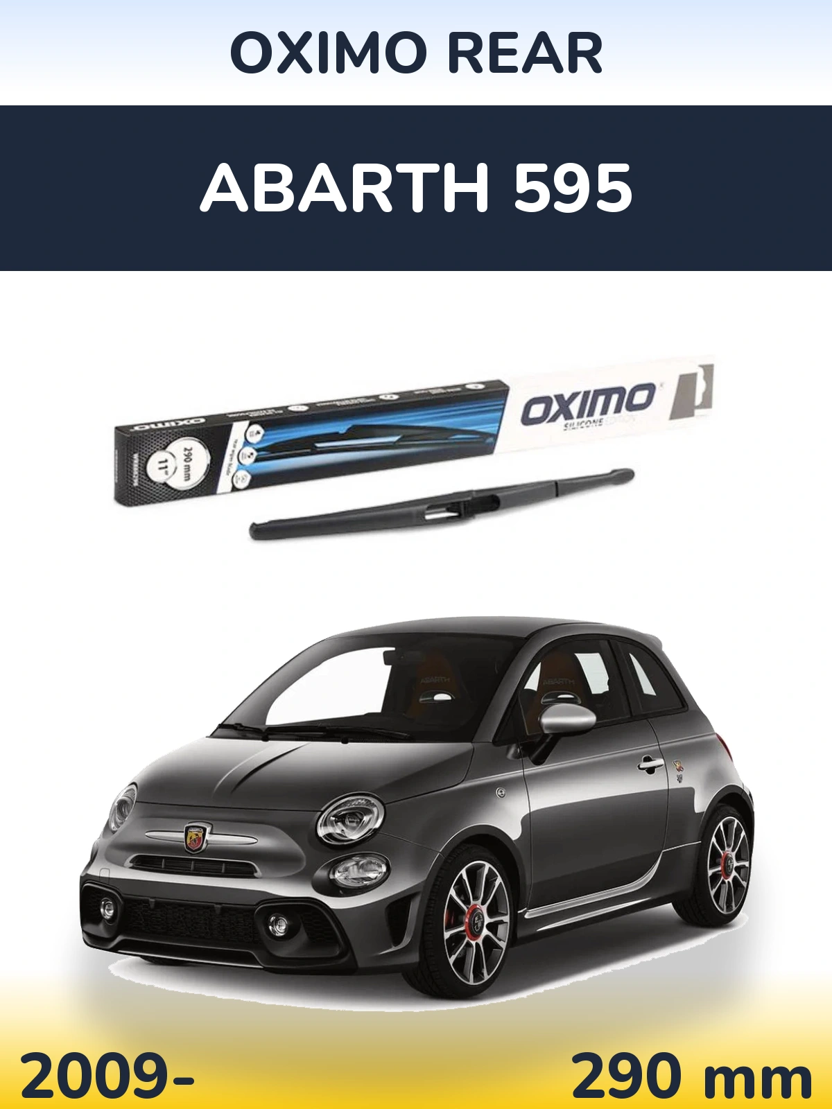 Torkarblad Oximo Rear för Abarth 595