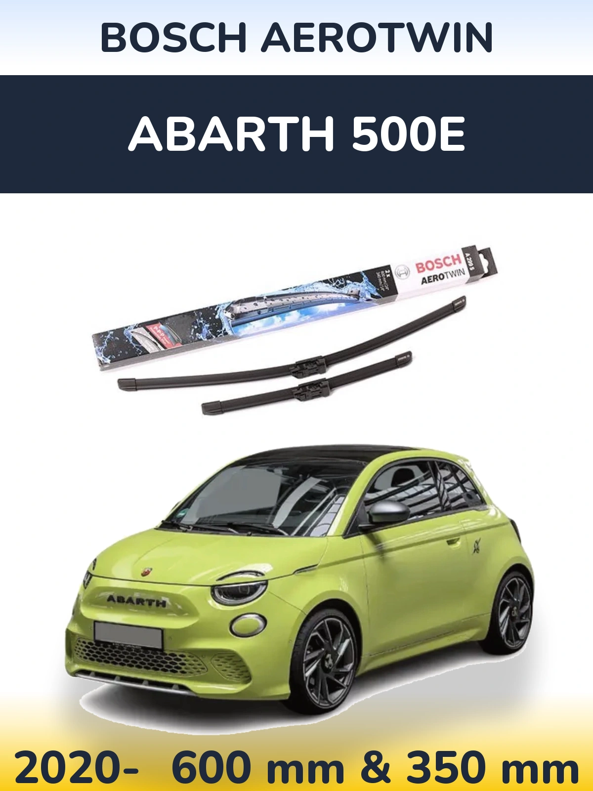 Torkarblad BOSCH AeroTwin för Abarth 500e