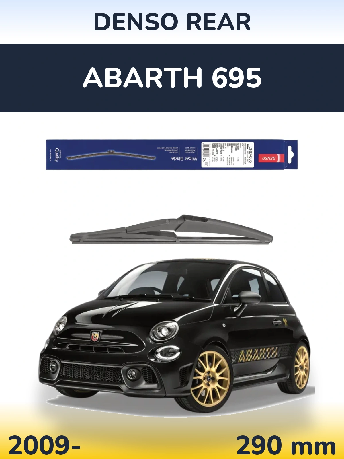 Torkarblad Denso Rear för Abarth 695