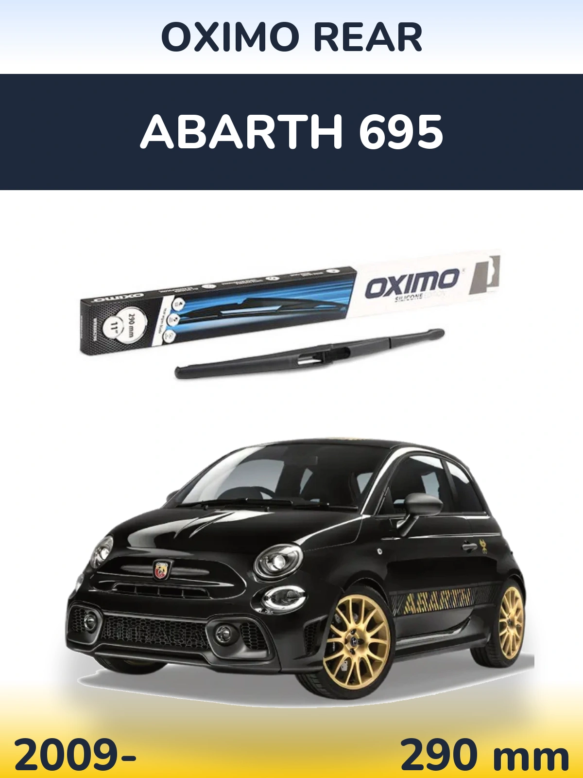 Torkarblad Oximo Rear för Abarth 695