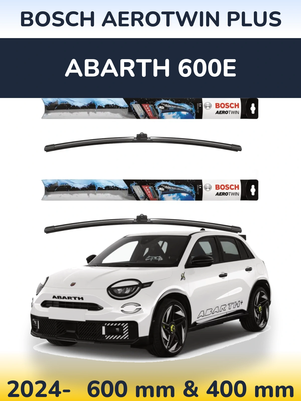 Torkarblad BOSCH AeroTwin Plus för Abarth 600e