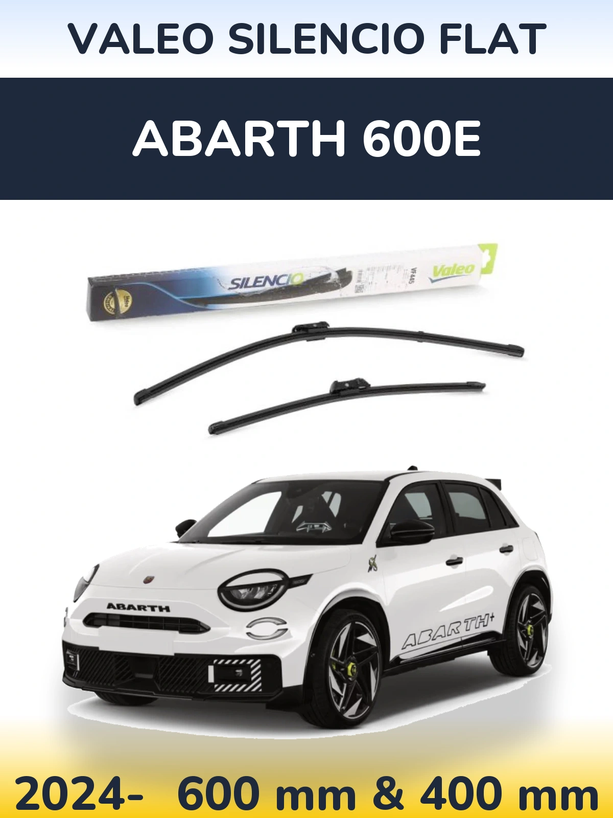 Torkarblad Valeo Silencio Flat för Abarth 600e