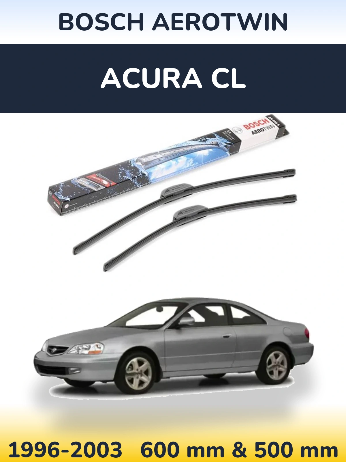 Torkarblad BOSCH AeroTwin för Acura CL