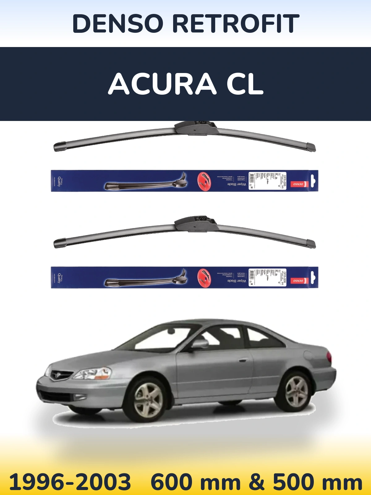 Torkarblad Denso Retrofit för Acura CL