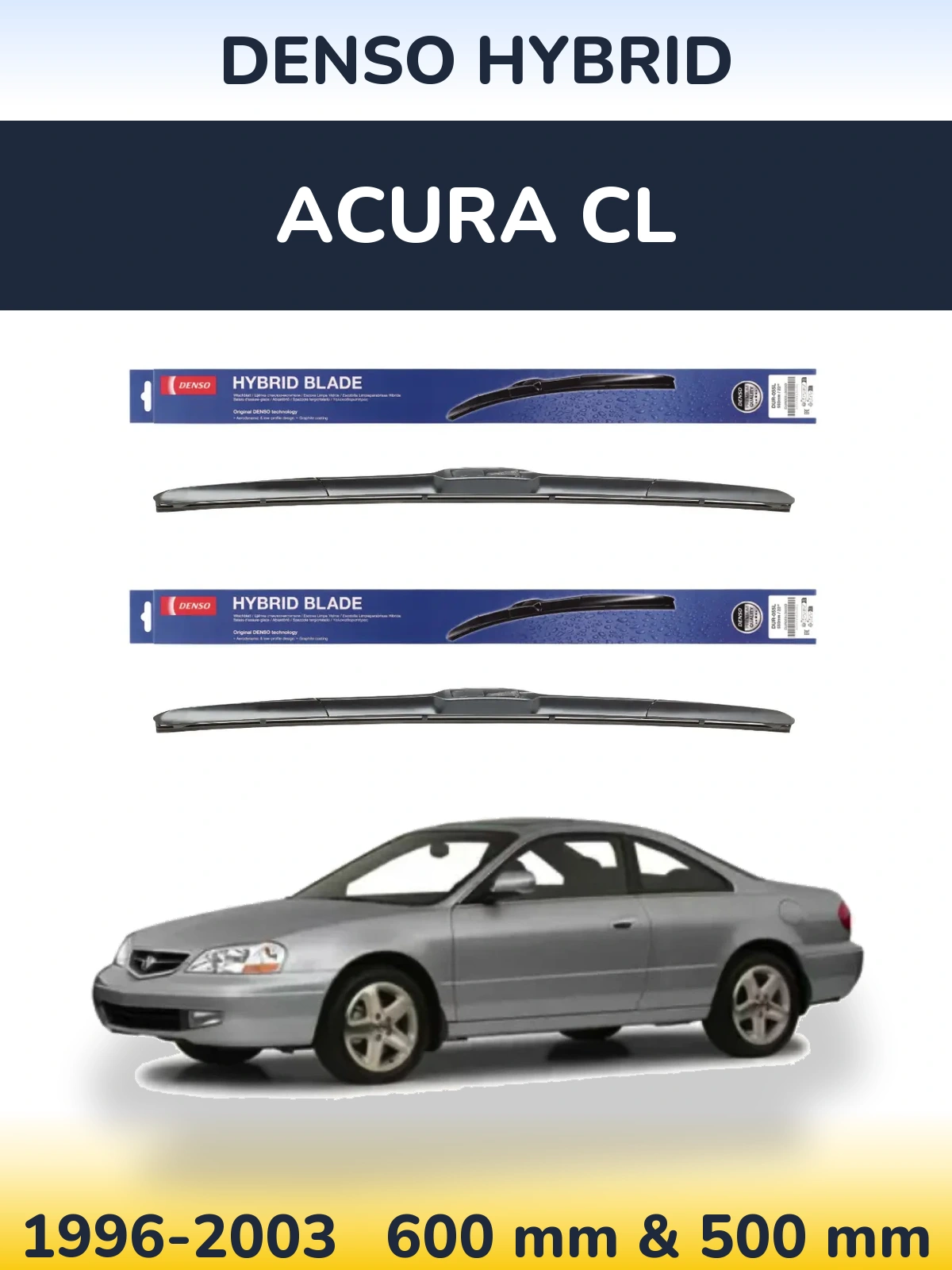Torkarblad Denso Hybrid för Acura CL