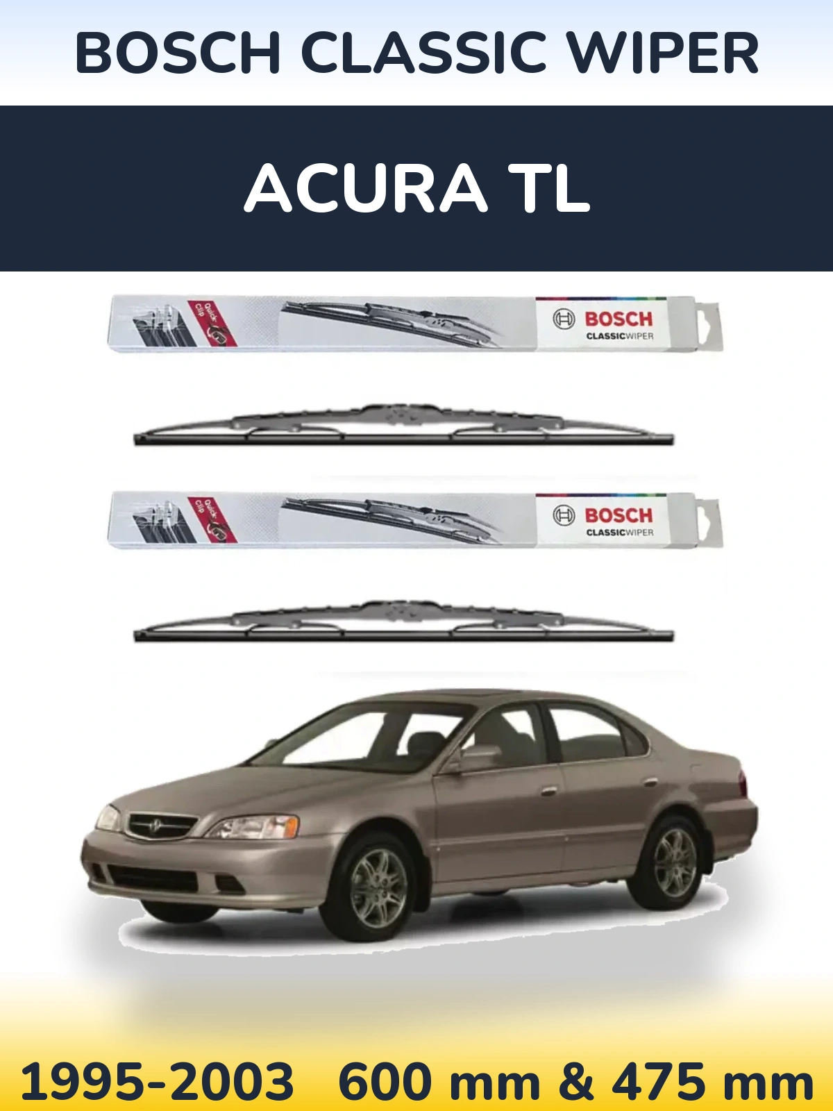 Torkarblad BOSCH Classic Wiper för Acura TL