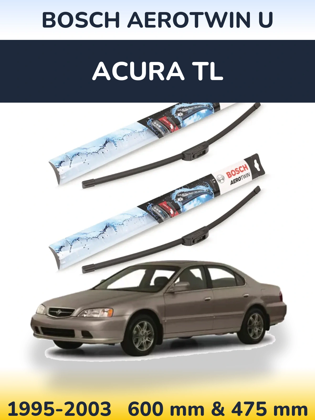 Torkarblad BOSCH AeroTwin U för Acura TL