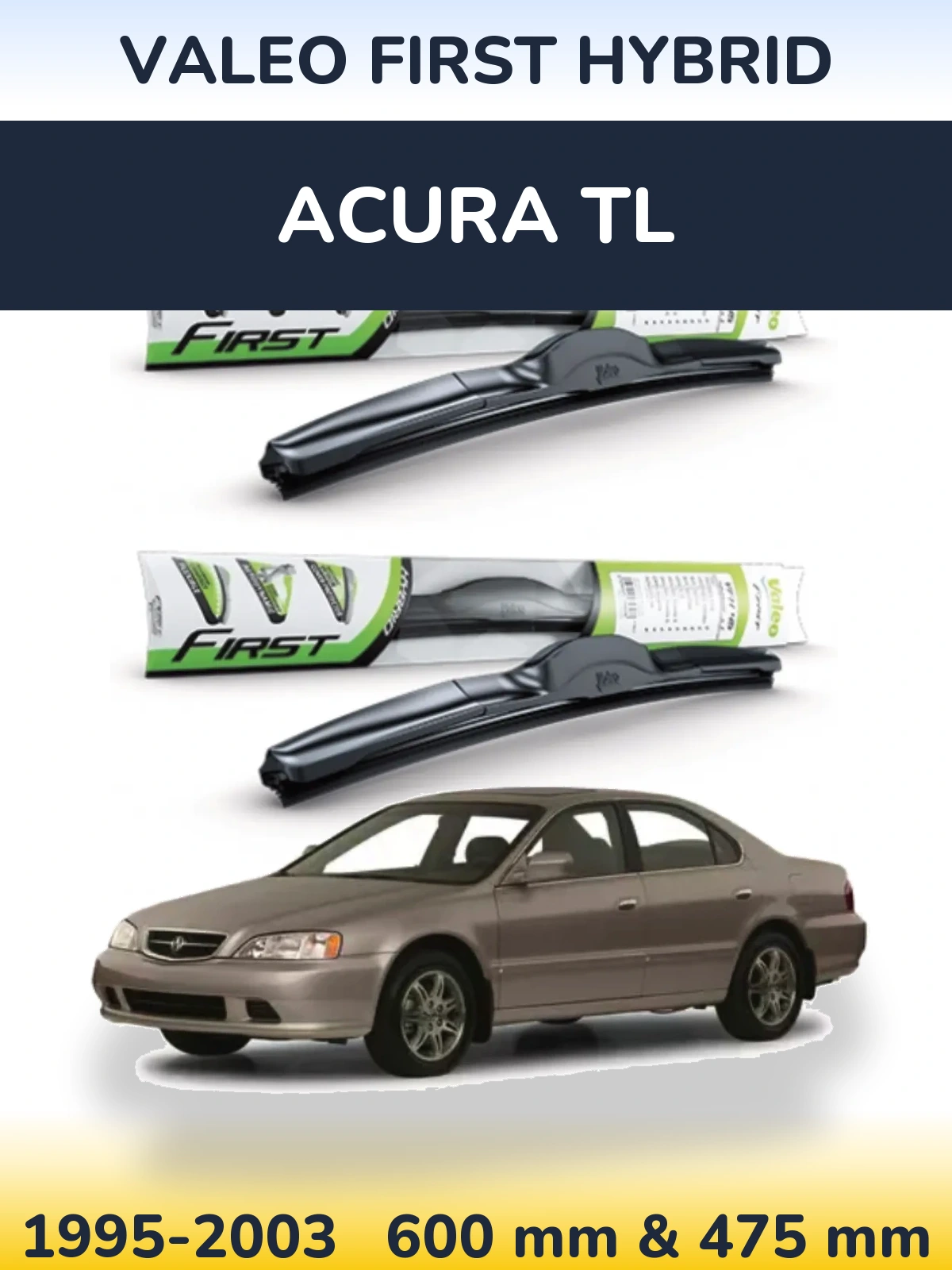 Torkarblad Valeo First Hybrid för Acura TL