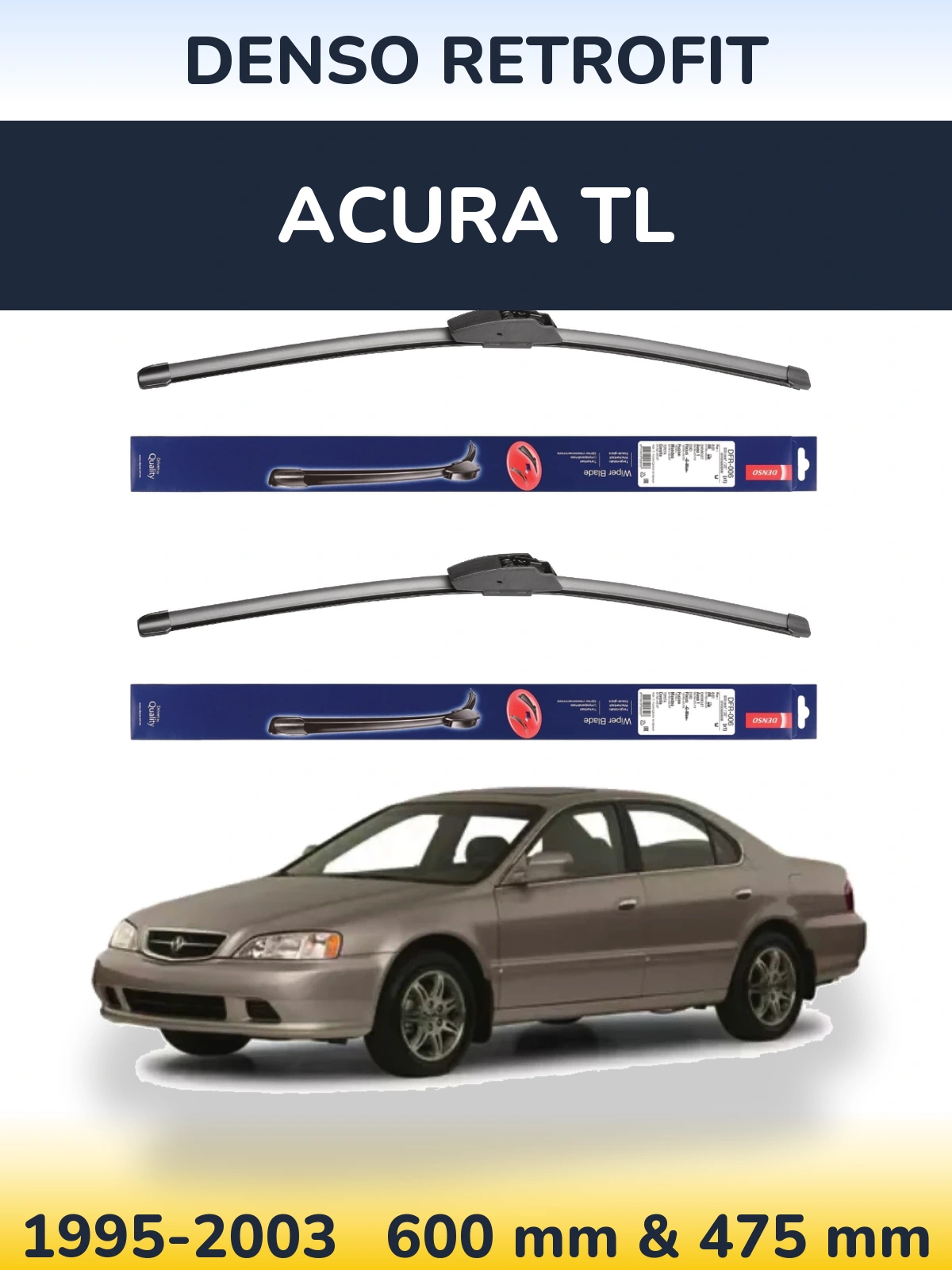 Torkarblad Denso Retrofit för Acura TL