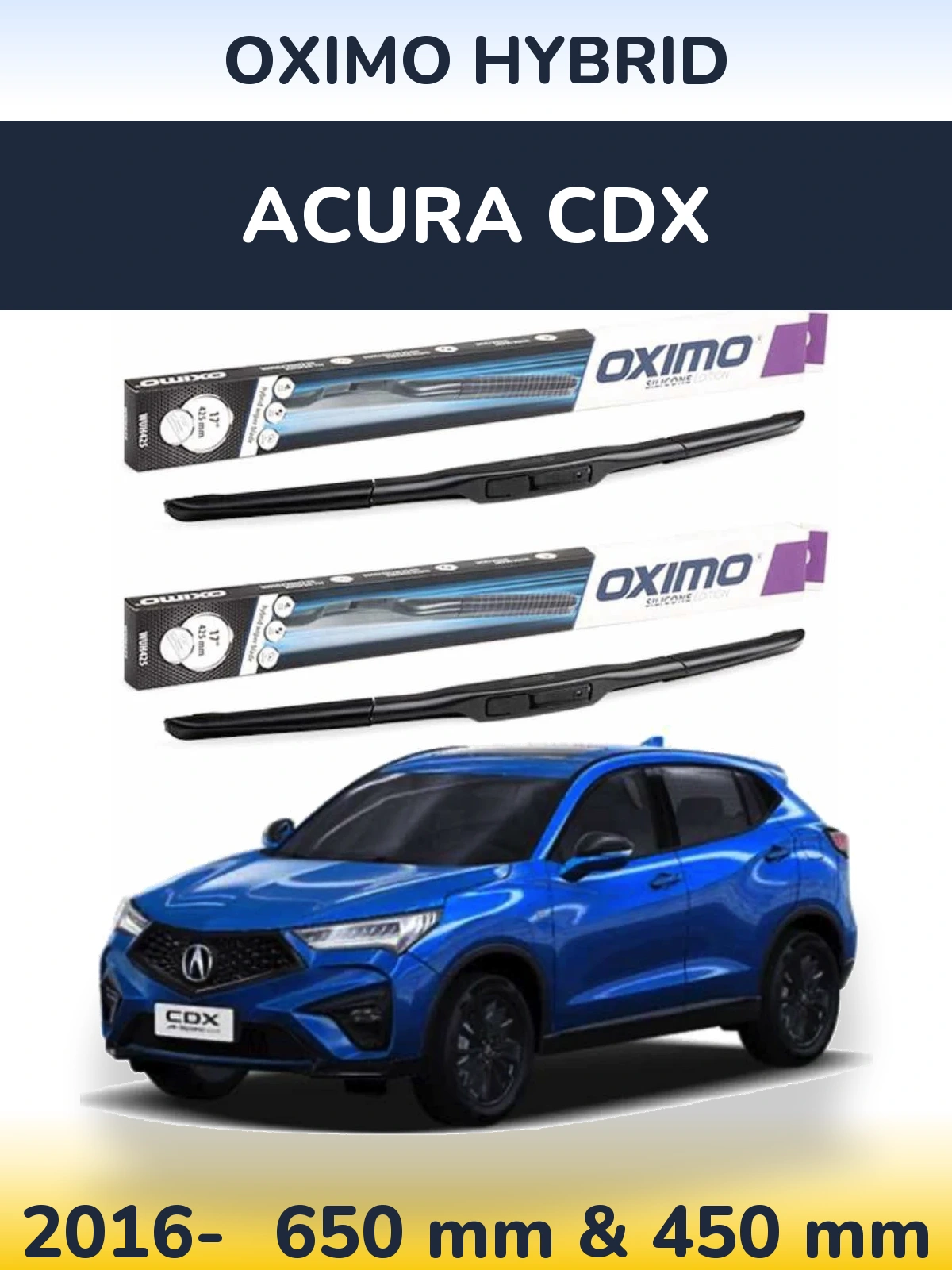 Torkarblad Oximo Hybrid för Acura CDX