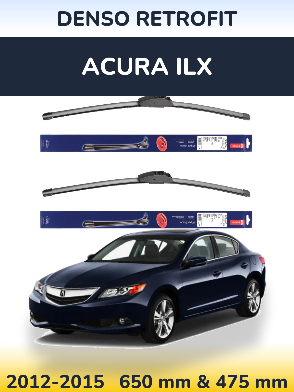 Torkarblad Denso Retrofit för Acura ILX