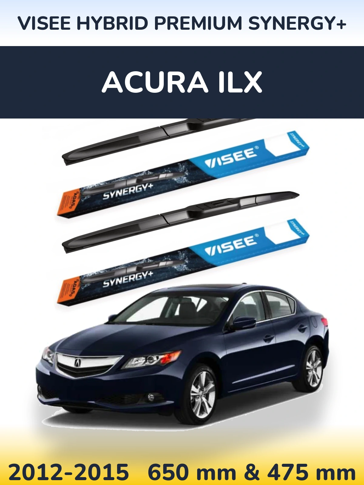 Torkarblad VISEE HYBRID PREMIUM SYNERGY+ för Acura ILX