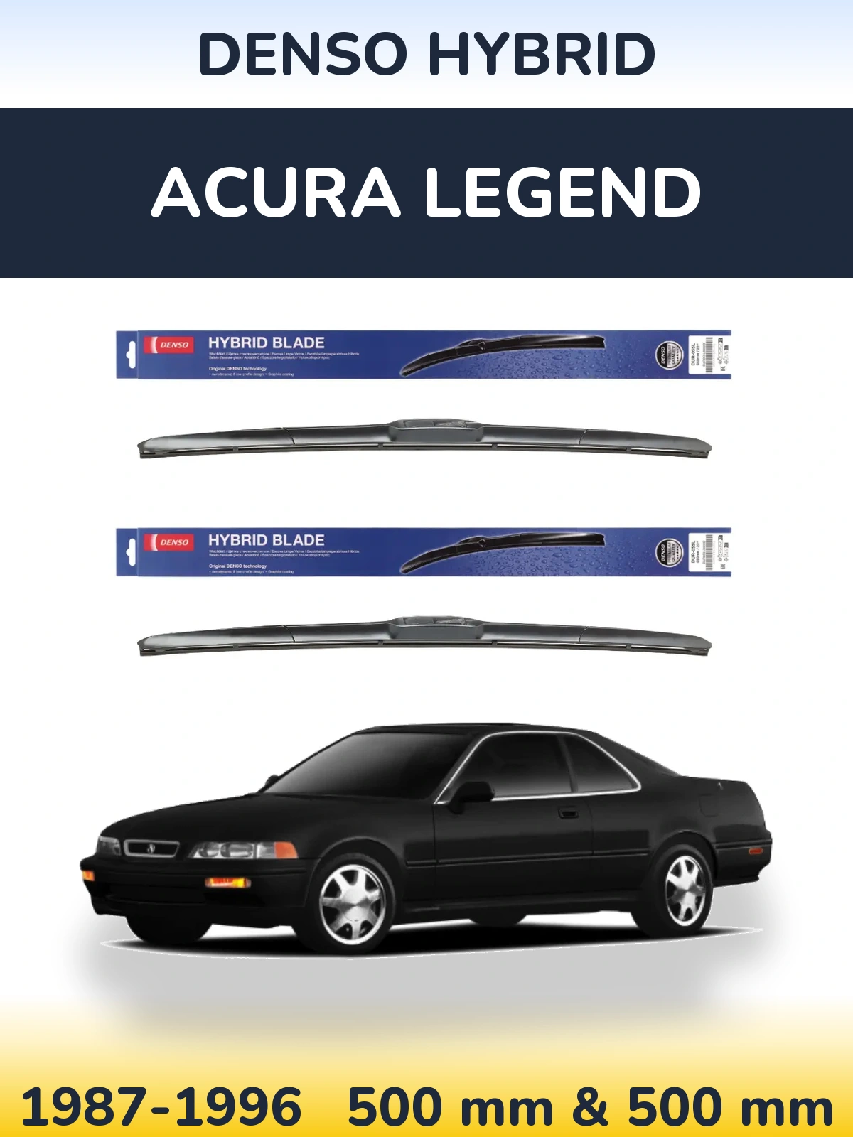 Torkarblad Denso Hybrid för Acura Legend