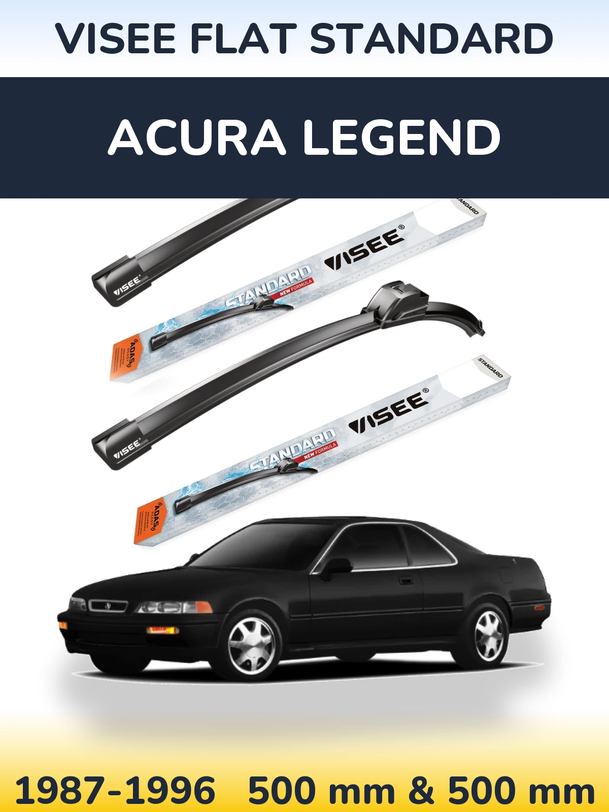 Torkarblad VISEE FLAT STANDARD för Acura Legend