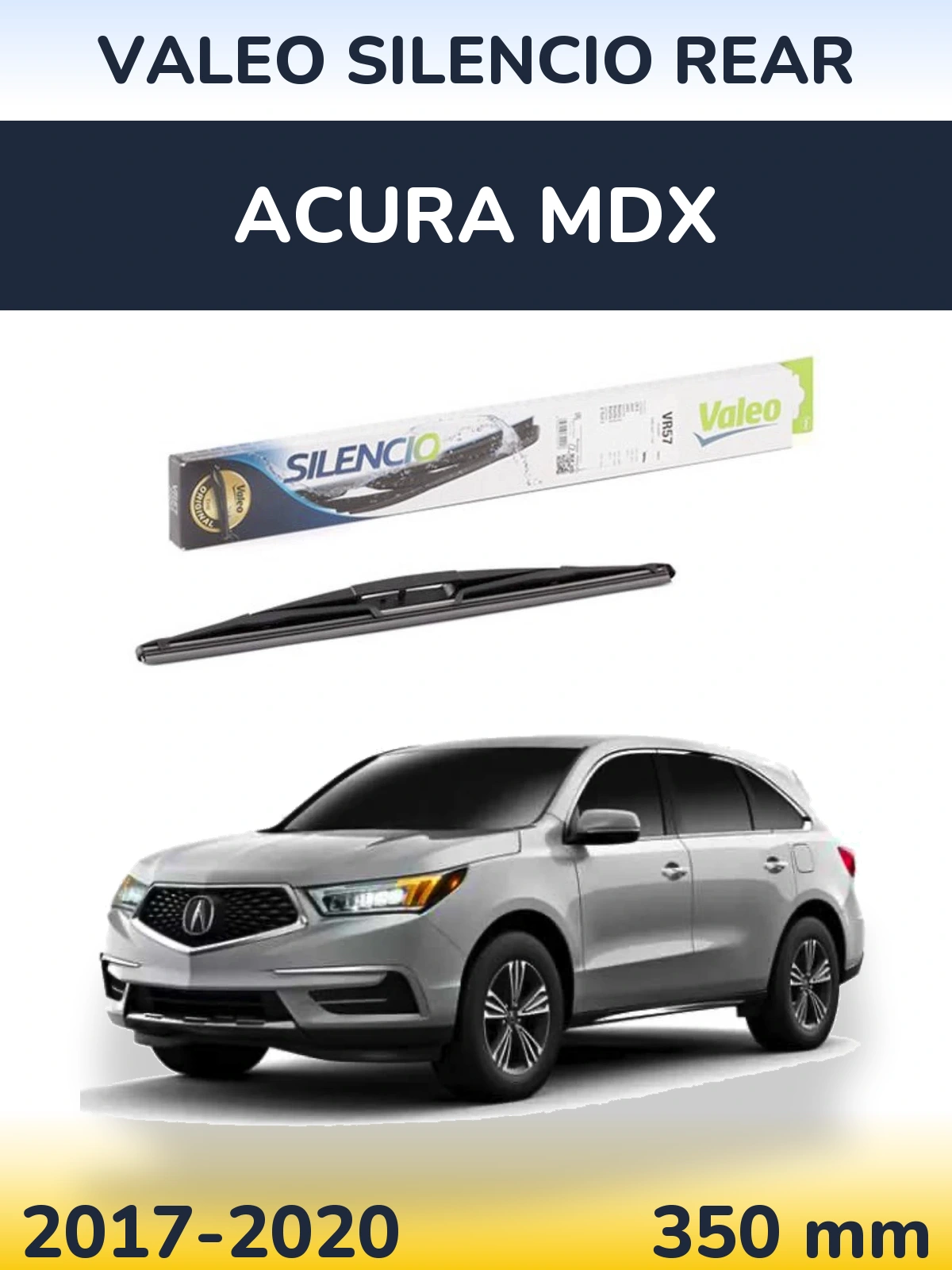 Torkarblad Valeo Silencio Rear för Acura MDX