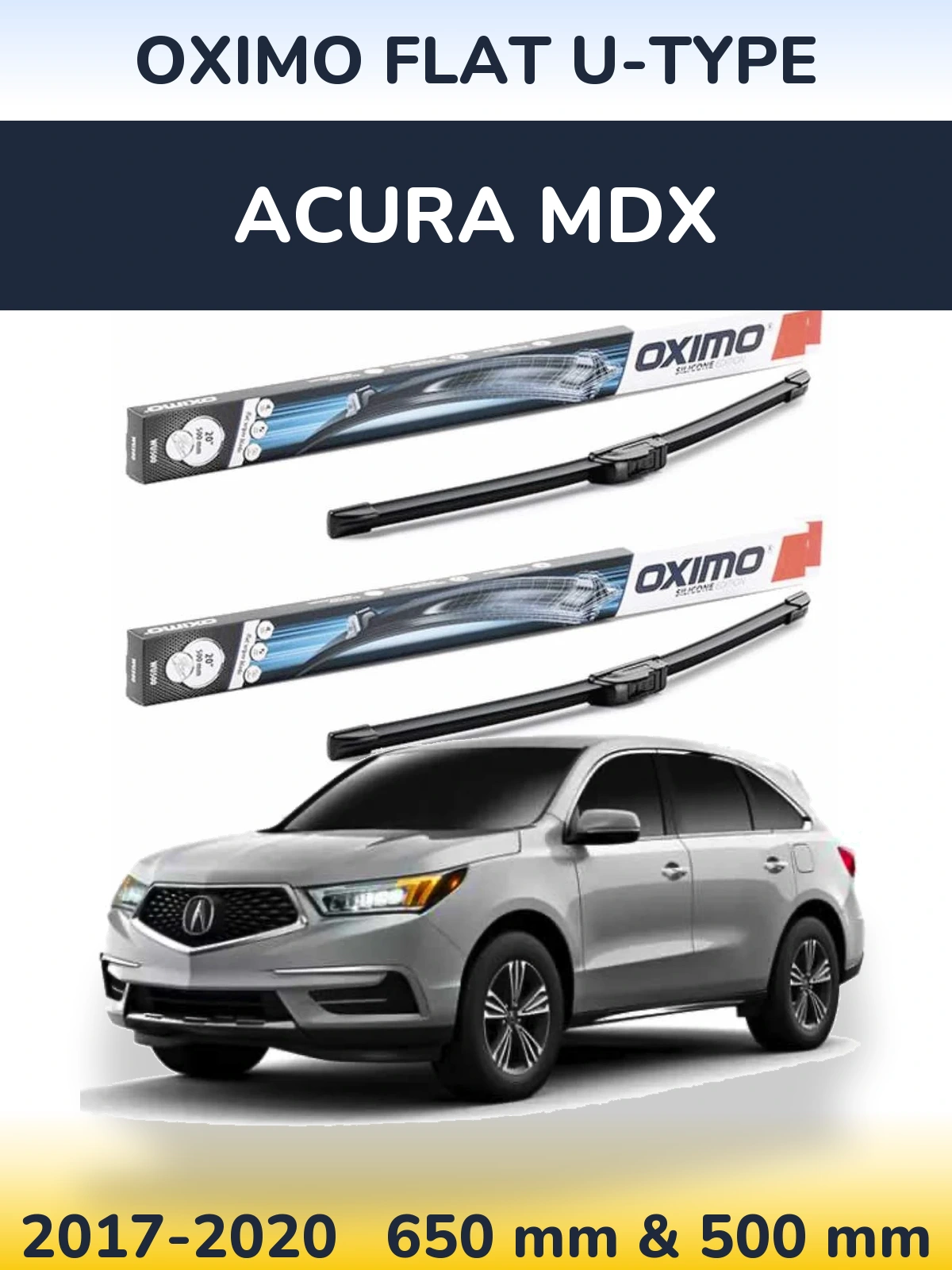 Torkarblad Oximo Flat U-type för Acura MDX