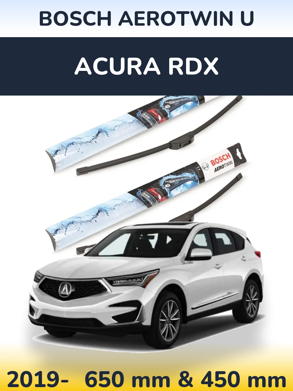 Torkarblad BOSCH AeroTwin U för Acura RDX
