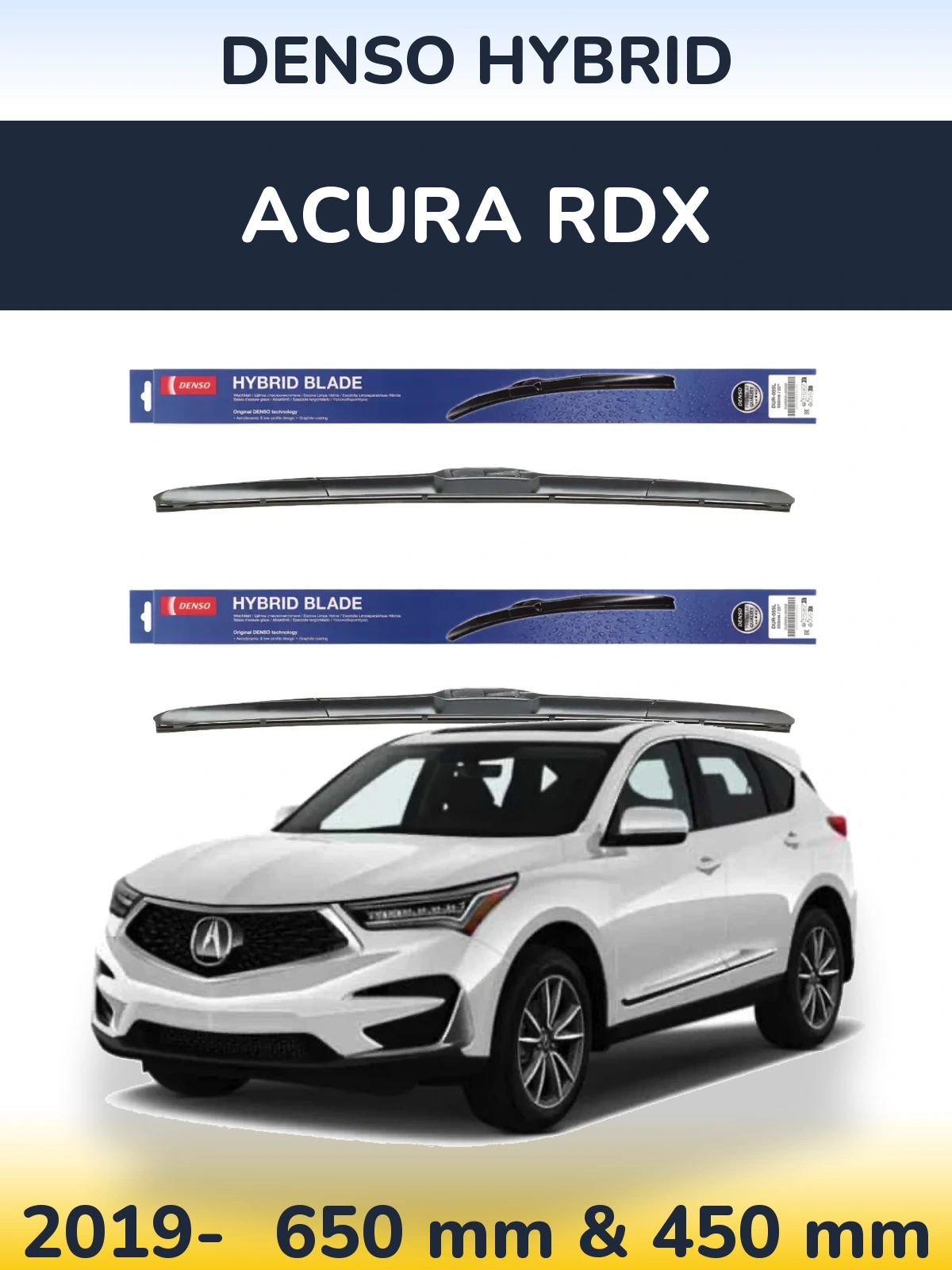 Torkarblad Denso Hybrid för Acura RDX