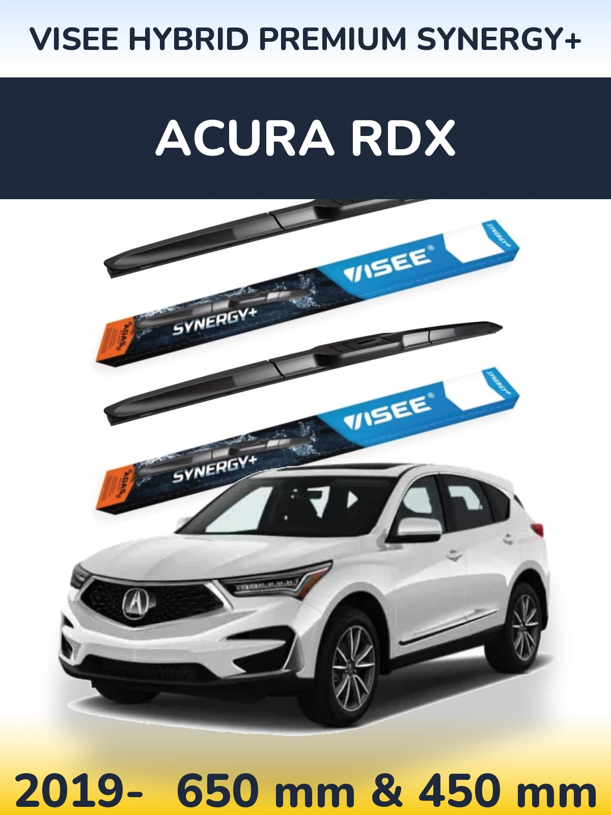 Torkarblad VISEE HYBRID PREMIUM SYNERGY+ för Acura RDX