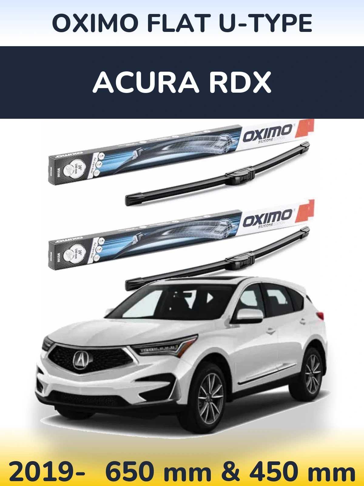Torkarblad Oximo Flat U-type för Acura RDX