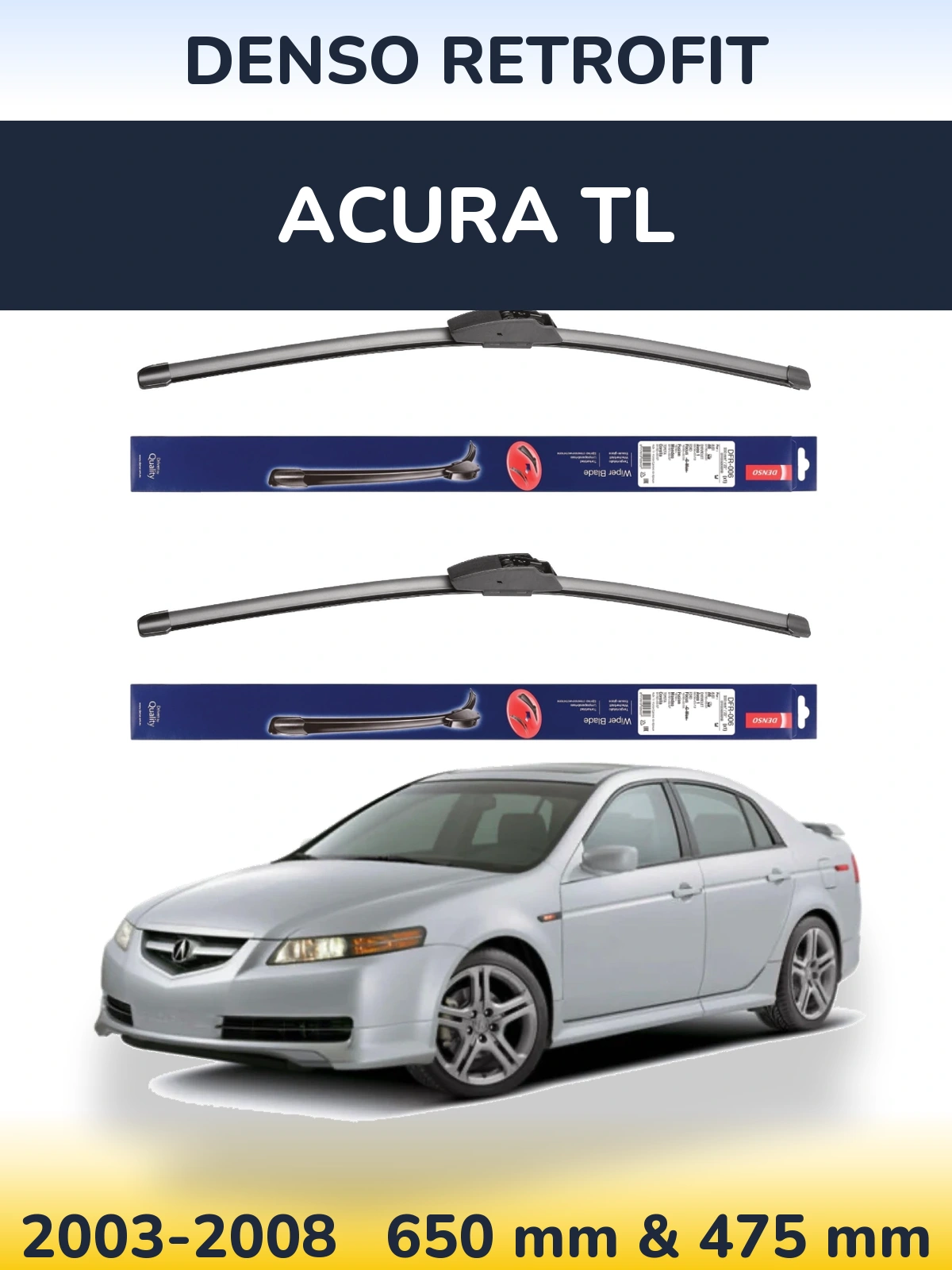 Torkarblad Denso Retrofit för Acura TL