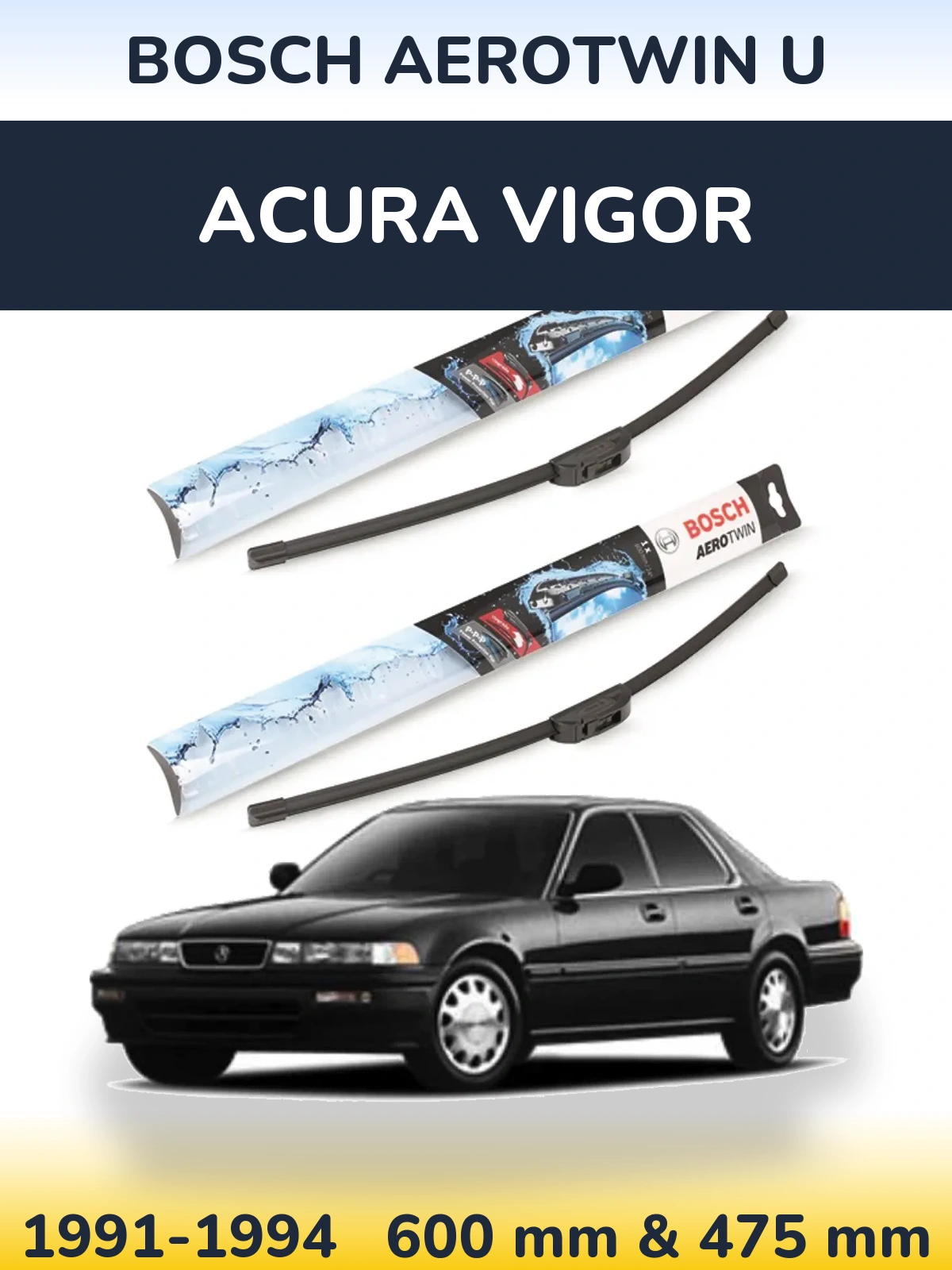 Torkarblad BOSCH AeroTwin U för Acura Vigor