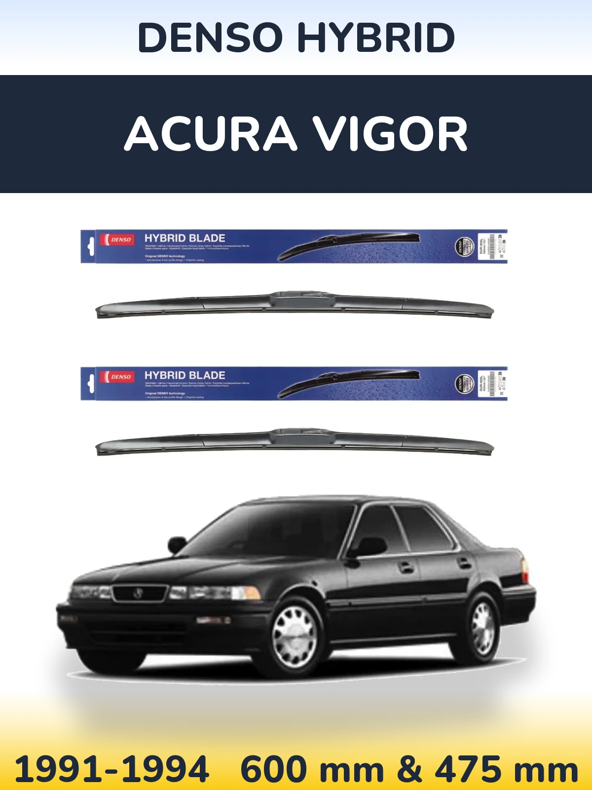 Torkarblad Denso Hybrid för Acura Vigor