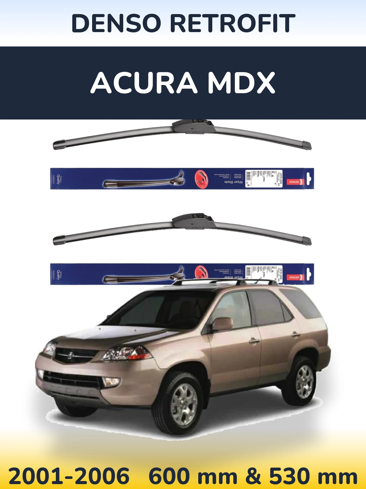 Torkarblad Denso Retrofit för Acura MDX