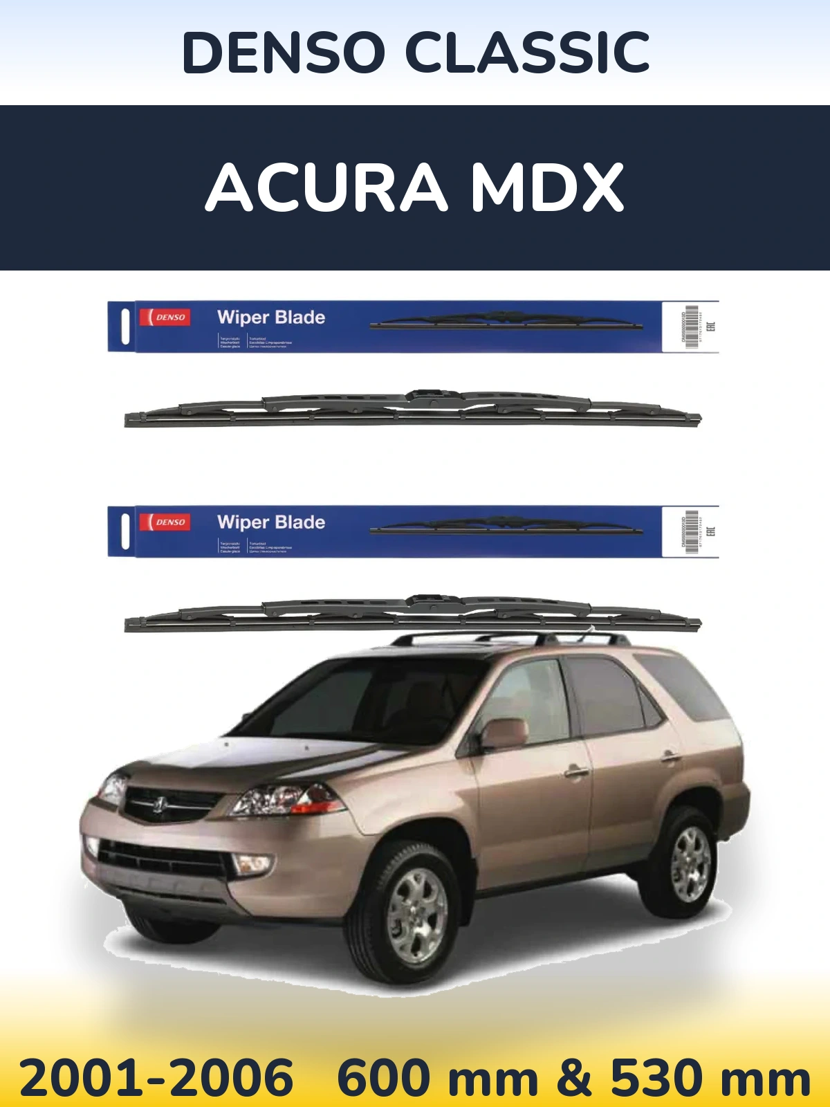 Torkarblad Denso Classic för Acura MDX