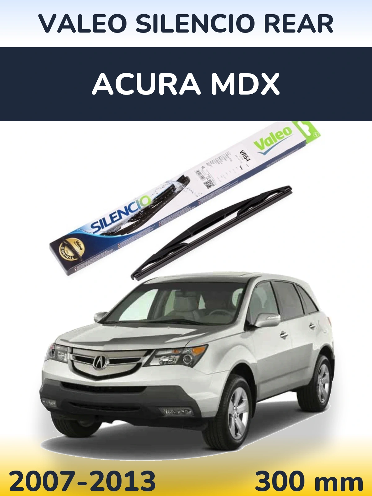 Задний дворник Valeo Silencio Rear 300 мм для Acura MDX 2007-2013