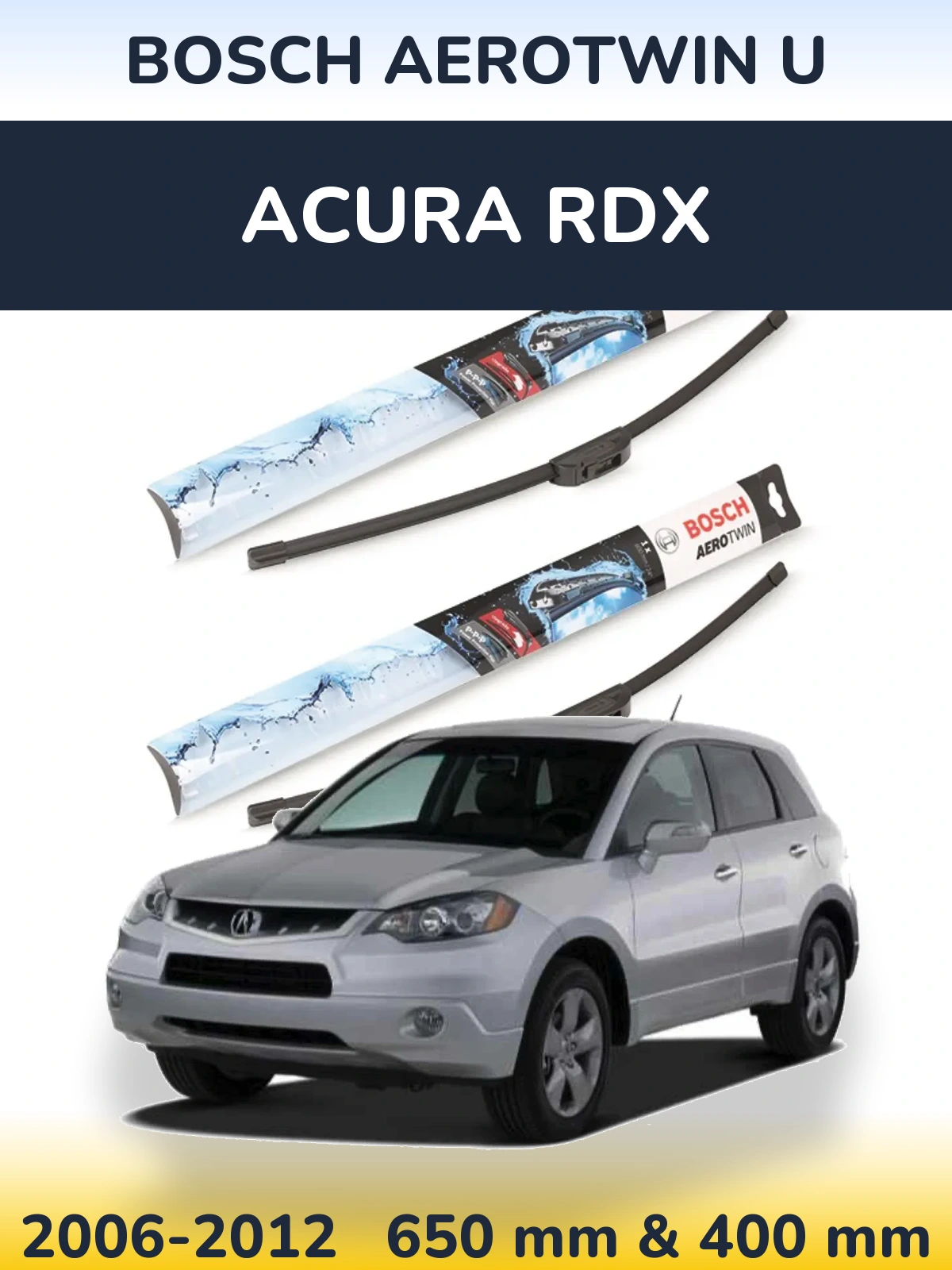 Torkarblad BOSCH AeroTwin U för Acura RDX