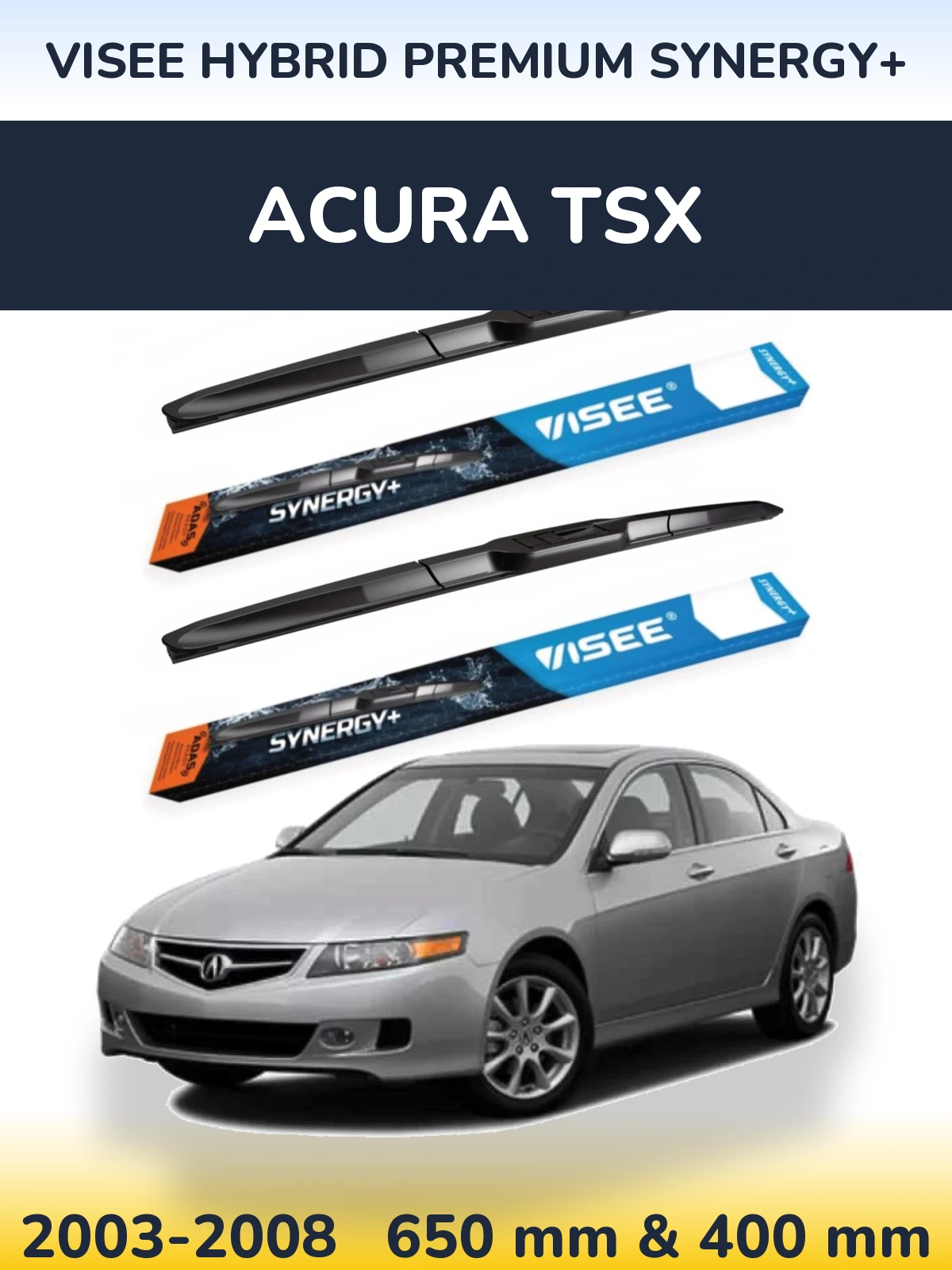Torkarblad VISEE HYBRID PREMIUM SYNERGY+ för Acura TSX