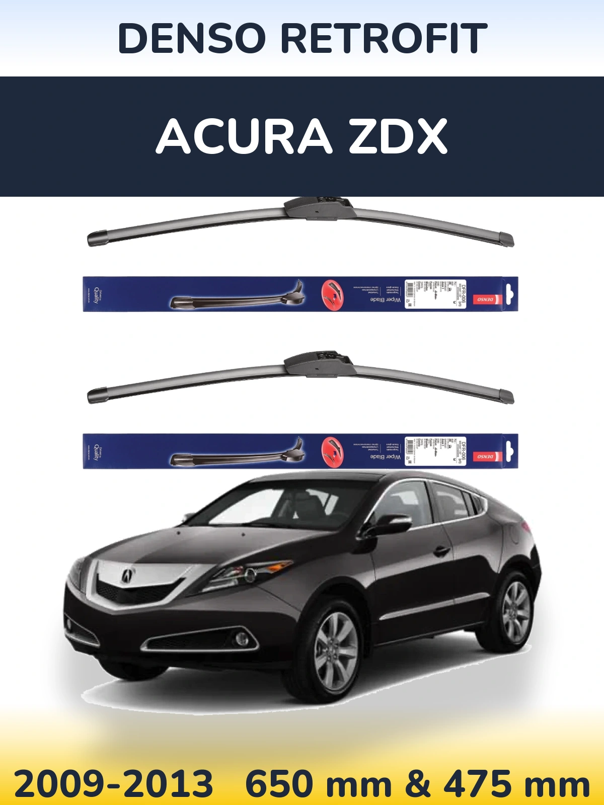 Torkarblad Denso Retrofit för Acura ZDX