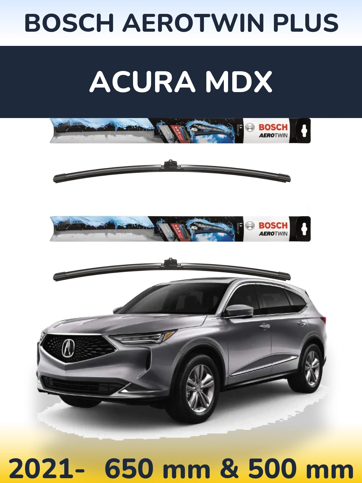 Torkarblad BOSCH AeroTwin Plus för Acura MDX