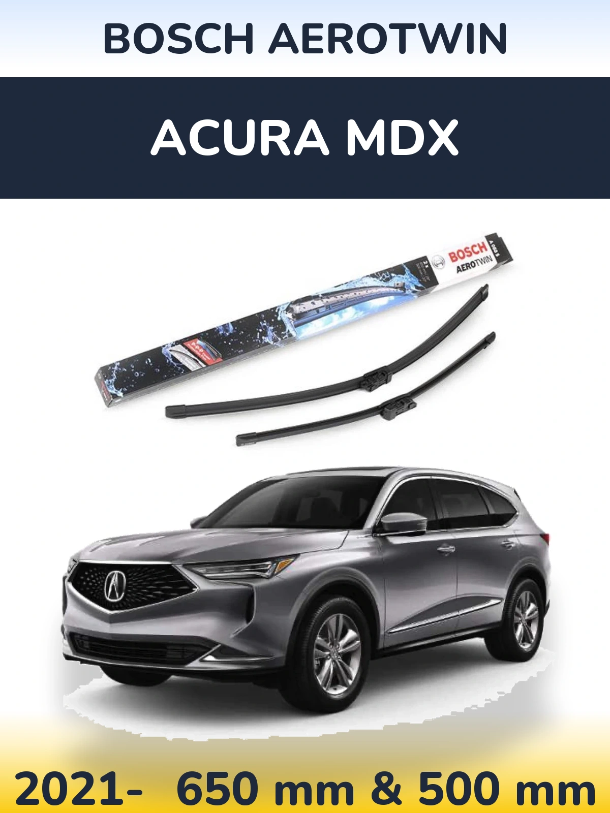 Torkarblad BOSCH AeroTwin för Acura MDX