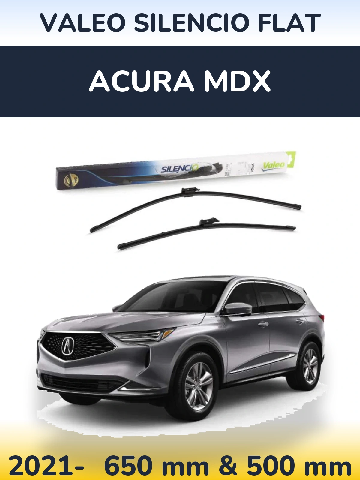 Torkarblad Valeo Silencio Flat för Acura MDX