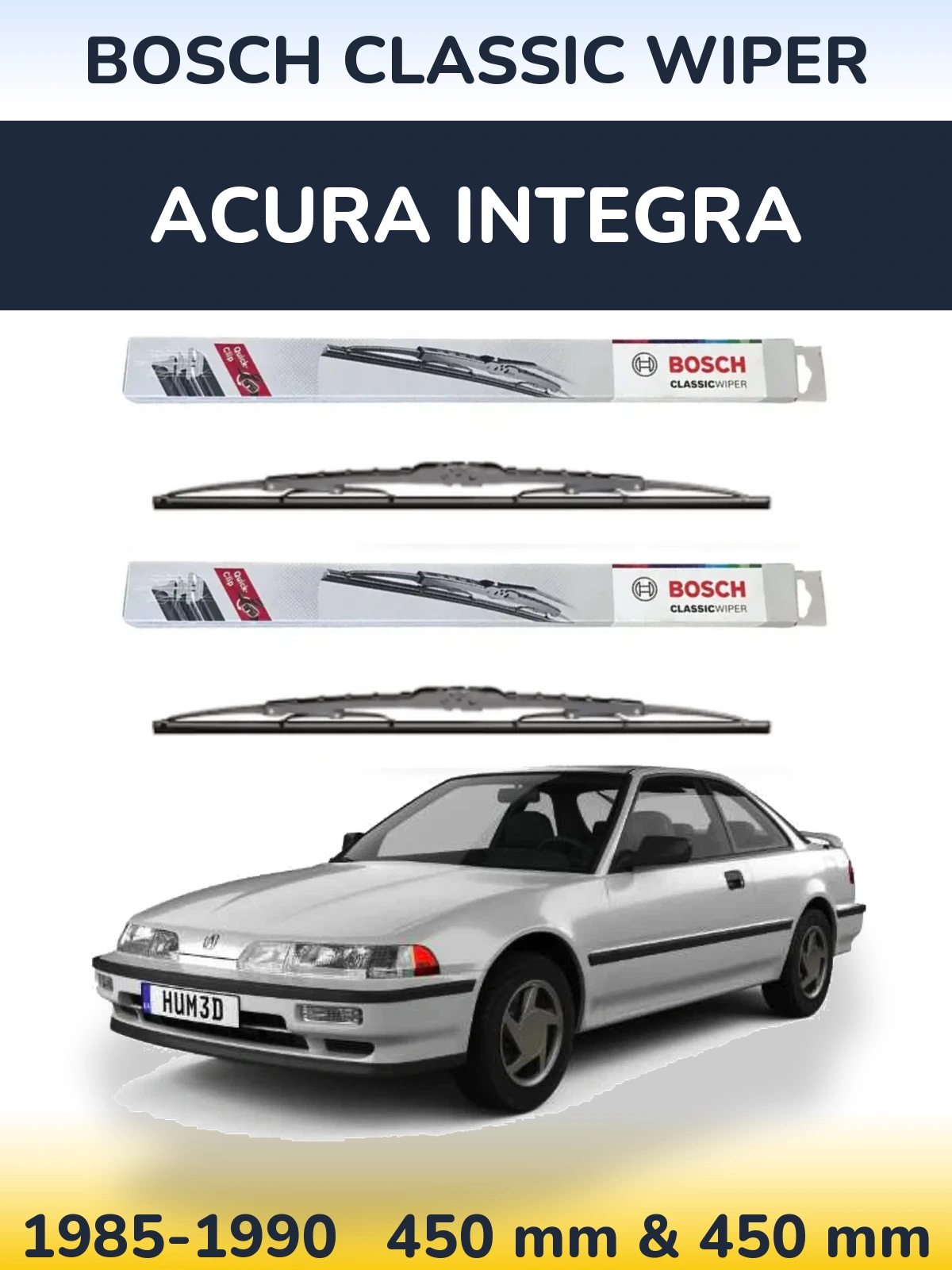 Torkarblad BOSCH Classic Wiper för Acura Integra