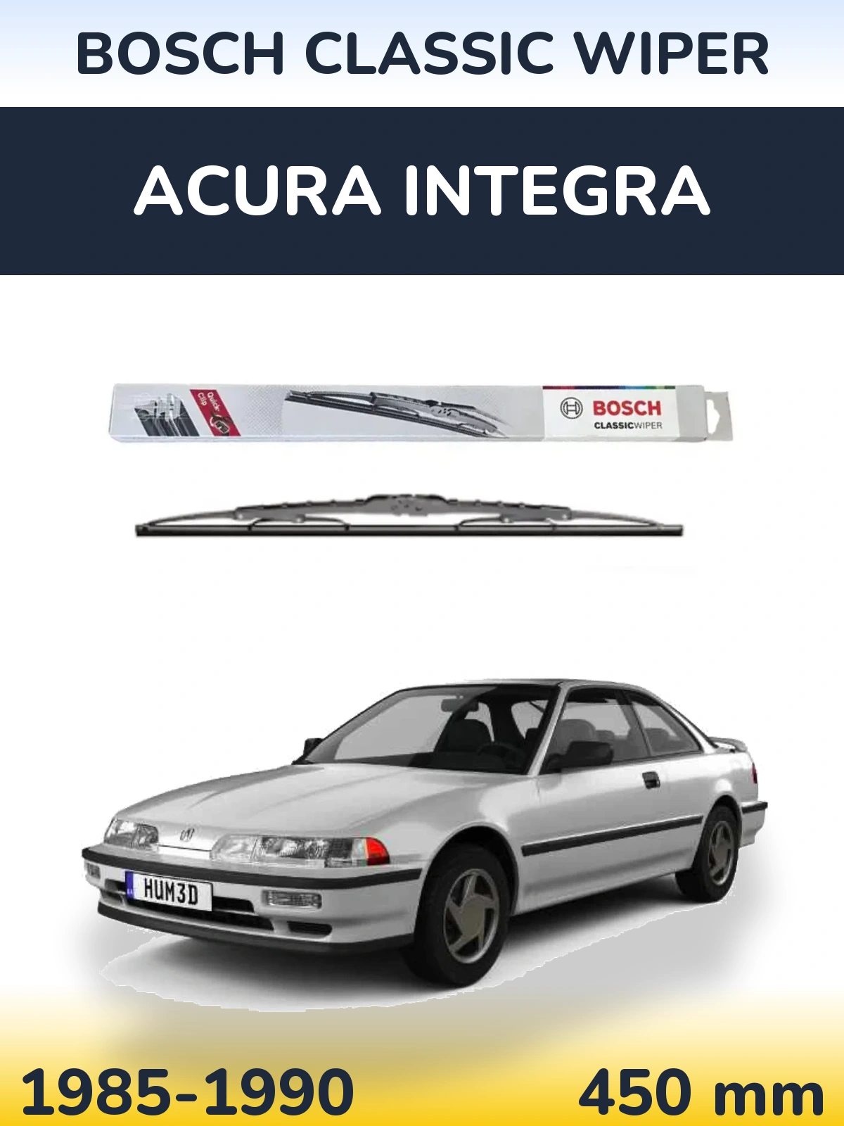 Torkarblad BOSCH Classic Wiper för Acura Integra