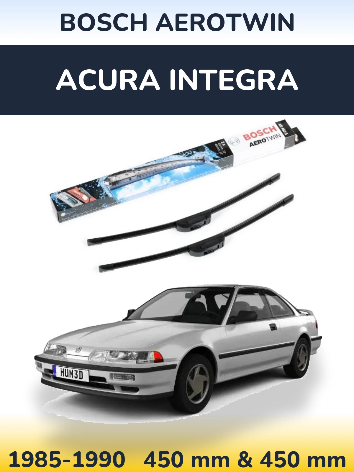 Torkarblad BOSCH AeroTwin för Acura Integra