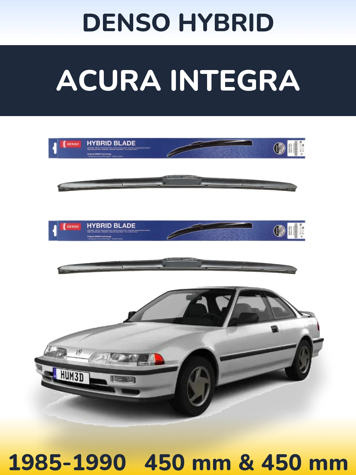 Torkarblad Denso Hybrid för Acura Integra