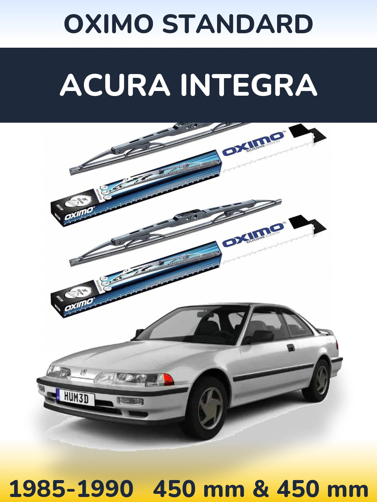 Torkarblad Oximo Standard för Acura Integra