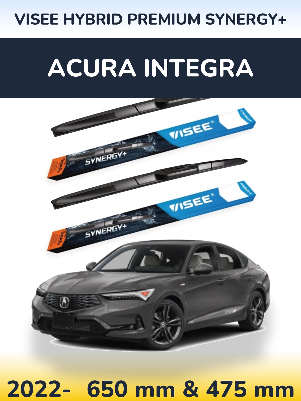Torkarblad VISEE HYBRID PREMIUM SYNERGY+ för Acura Integra